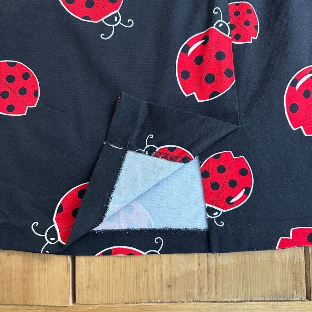 Briggs‎ Ladybug Skirt Black Red Pencil 12 New York Nature - Picture 5 of 8